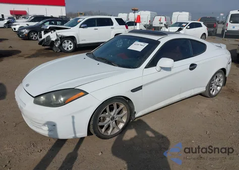 2007 Hyundai Tiburon Gt/Gt Limited/Se from USA, damaged, VIN KMHHN66F77U252913